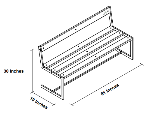 Cura Rest Garden Bench